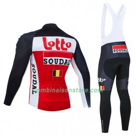Maillot Cyclisme Hiver + Collant à Bretelles 2020 Lotto-Soudal N002